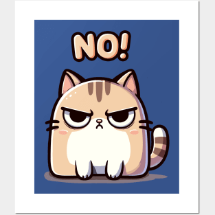 The Cat Says No! Posters and Art